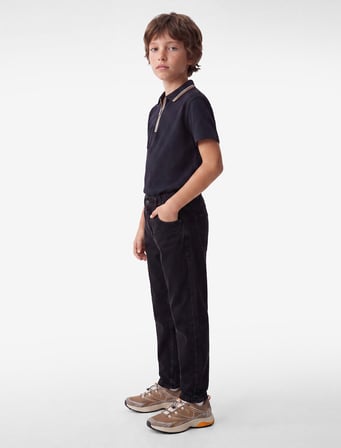 Pamuklu Beli Ayarlanabilir Lastik Detaylı Jean Pantolon