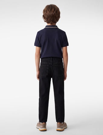 Pamuklu Beli Ayarlanabilir Lastik Detaylı Jean Pantolon