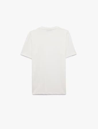 Bisiklet Yaka Viskon Karışımlı Kısa Kollu Basic Slim Fit Tişört