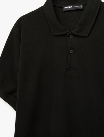 Pamuklu Regular Fit Kısa Kollu Düğmeli Polo Yaka Tişört