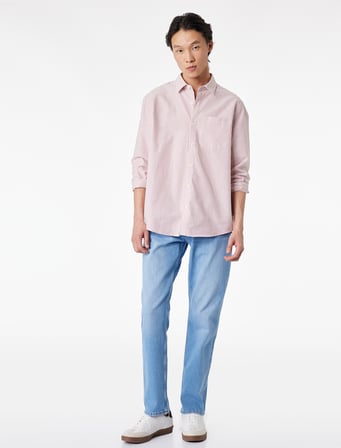Normal Bel Pamuklu Straight Fit Jean Pantolon - Mark Jean