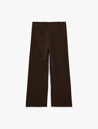 Düz Bol Paça Kumaş Pantolon