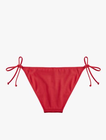 Mat Kumaş Yanları Bağlamalı İpli Bikini Altı