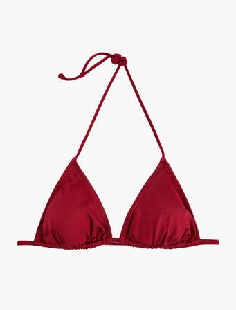 İpli Üçgen Bikini Üstü