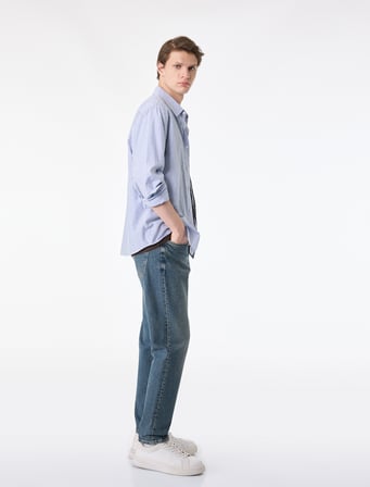 Pamuklu Regular Fit Cepli Tapered Jean Pantolon - Joe Jean