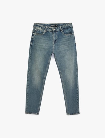 Pamuklu Regular Fit Cepli Tapered Jean Pantolon - Joe Jean