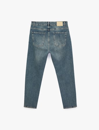 Pamuklu Regular Fit Cepli Tapered Jean Pantolon - Joe Jean