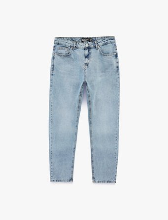 Regular Fit Normal Bel Tapered Jean Pantolon