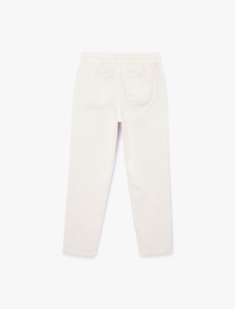 Regular Fit Pamuklu Cepli Beli Bağcıklı Pantolon