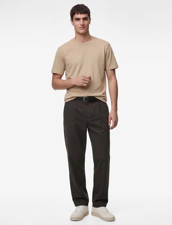 Regular Fit Kısa Kollu Bisiklet Yaka Pamuklu Basic Tişört