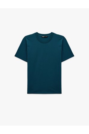Petrol Erkek Regular Fit Kısa Kollu Bisiklet Yaka Pamuklu Basic Tişört Model Kodu: 6SAM10332MKPetrol
