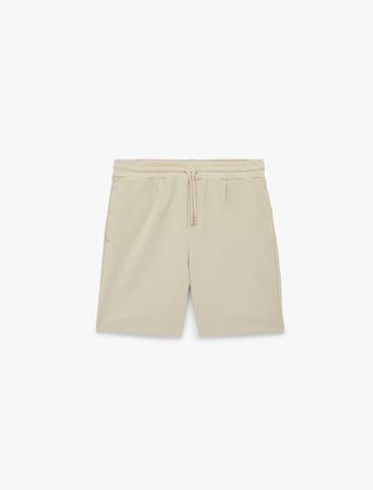 Regular Fit Cepli Bermuda Beli Bağcıklı Şort