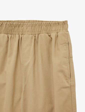 Pamuklu Rahat Kalıp Beli Lastikli Cepli Gabardin Pantolon