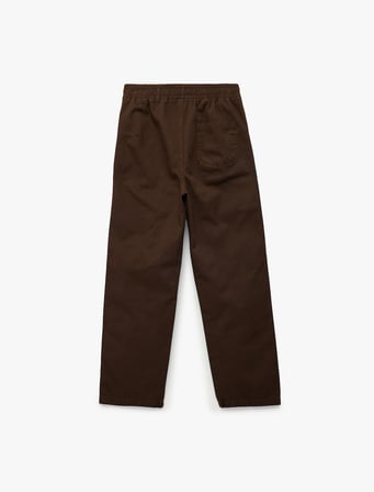 Pamuklu Rahat Kalıp Beli Lastikli Cepli Gabardin Pantolon