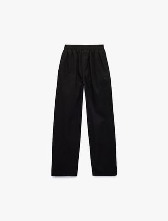 Pamuklu Rahat Kalıp Beli Lastikli Cepli Gabardin Pantolon