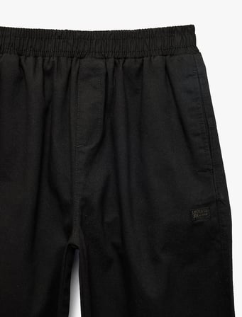 Pamuklu Rahat Kalıp Beli Lastikli Cepli Gabardin Pantolon
