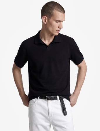 Pamuklu Kısa Kollu Regular Fit Pike Kumaş Polo Yaka Tişört