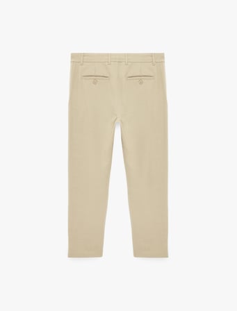 Viskon Karışımlı Cepli Slim Fit Kumaş Pantolon