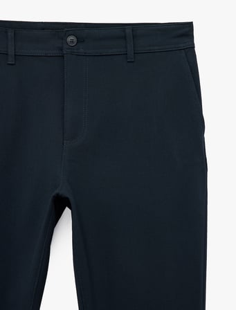 Viskon Karışımlı Cepli Slim Fit Kumaş Pantolon