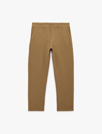 Viskon Karışımlı Cepli Slim Fit Kumaş Pantolon