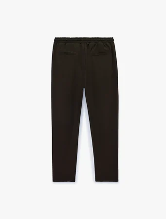 Regular Fit Viskon Karışımlı Cepli Beli Bağcıklı Kumaş Pantolon