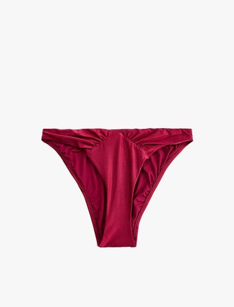 Büzgülü Parlak Brazilian Bikini Altı