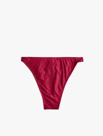 Büzgülü Parlak Brazilian Bikini Altı