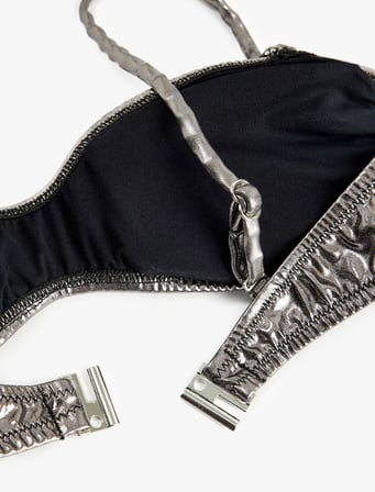 Çıkarılabilir Askılı Bandeau Straplez Bikini Üstü