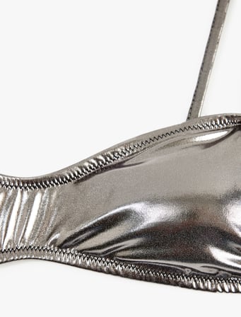 Çıkarılabilir Askılı Bandeau Straplez Bikini Üstü