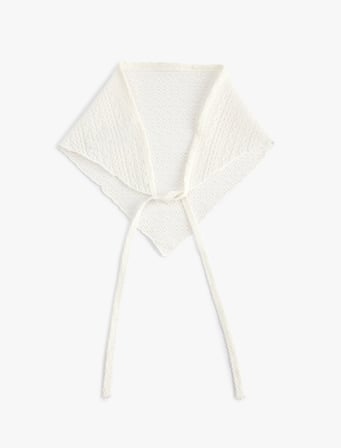 Bağlama Detaylı Üçgen Bandana