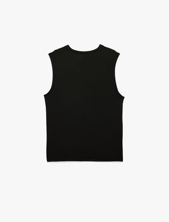 Rahat Kalıp Kolsuz Bisiklet Yaka Basic Spor Atlet