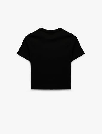 Pamuklu Slim Fit Kısa Kollu Bisiklet Yaka Spor Tişört