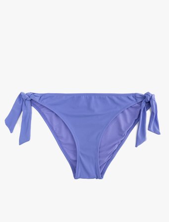 Mat Kumaş Fiyonklu Bağlamalı Bikini Altı