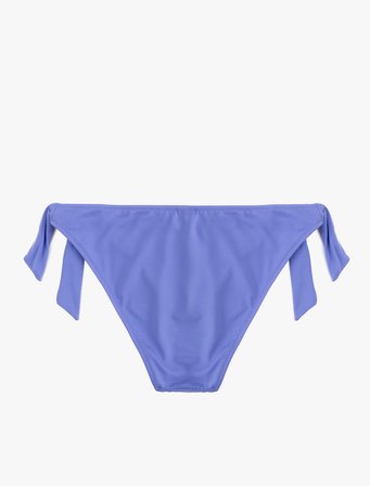 Mat Kumaş Fiyonklu Bağlamalı Bikini Altı