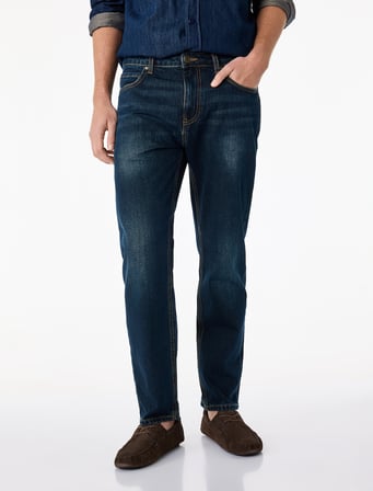 Regular Fit Normal Bel Cepli Pamuklu Tapered Jean Pantolon - Joe Jean