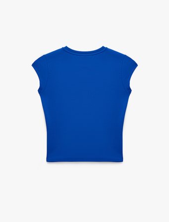 Basic Kısa Kollu Bisiklet Yaka Spor Tişört