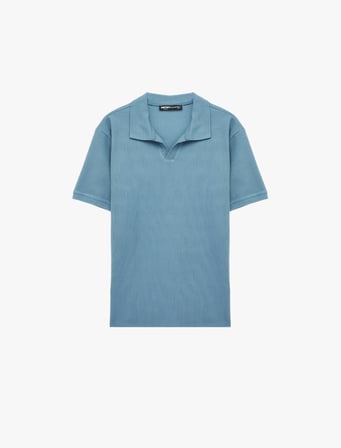 Regular Fit Kısa Kollu Pamuklu Polo Yaka Tişört
