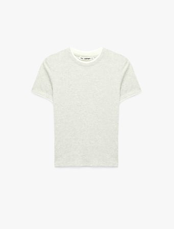 Slim Fit Kısa Kollu Bisiklet Yaka Modal Tişört