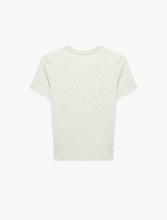 Slim Fit Kısa Kollu Bisiklet Yaka Modal Tişört