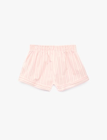 Pamuklu Rahat Kalıp Poplin Çizgili Şort Pijama Altı