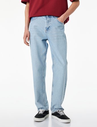 Pamuklu Normal Bel Vintage Straight Fit Jean Pantolon