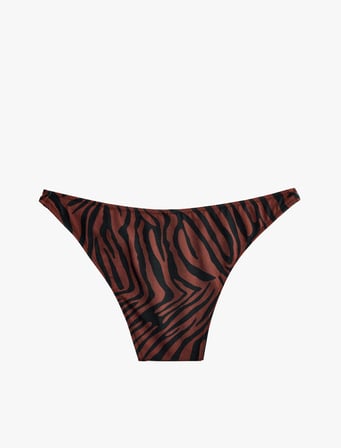 Zebra Desenli Bikini Altı