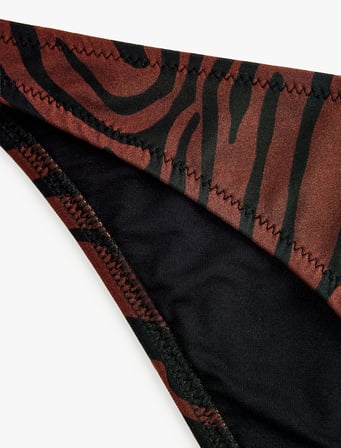 Zebra Desenli Bikini Altı
