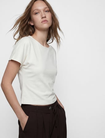 Beli Bağcıklı Cep Detaylı Geniş Paça Kumaş Pantolon