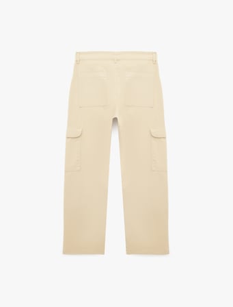 Regular Fit Pamuklu Gabardin Yazlık Kargo Pantolon