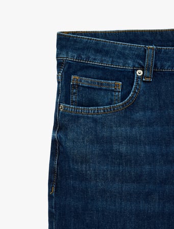 Pamuklu 5 Cepli Normal Bel Slim Fit Jean Pantolon - Brad Jean