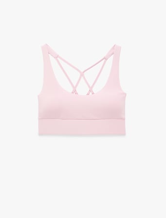 Slim Fit Kolsuz U Yaka Sırt Detaylı Sporcu Sütyeni