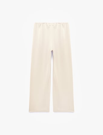 Straight Fit Bol Düz Paça Saten Pantolon