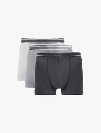 Normal Bel Pamuklu 3'lü Boxer Seti