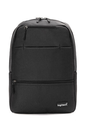 Orijinal 15.6" inç Siyah Kumaş Laptop Bilgisayar Seyahat Günlük Okul Unisex Notebook Sırt Çantası
